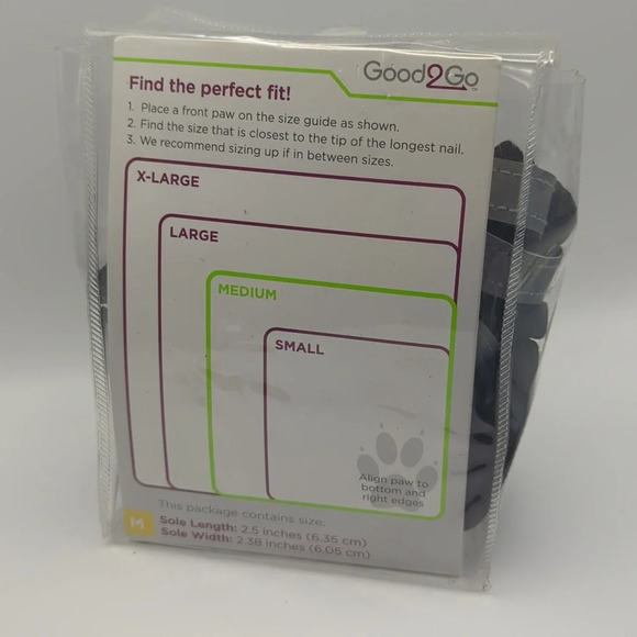 NEW - GOOD2GO NEOPRENE All Weather Dog Boots Size M Black - Picture 3 of 4